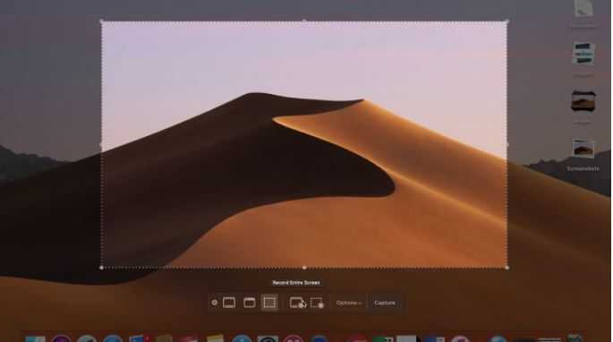 Screenshot on Mojave